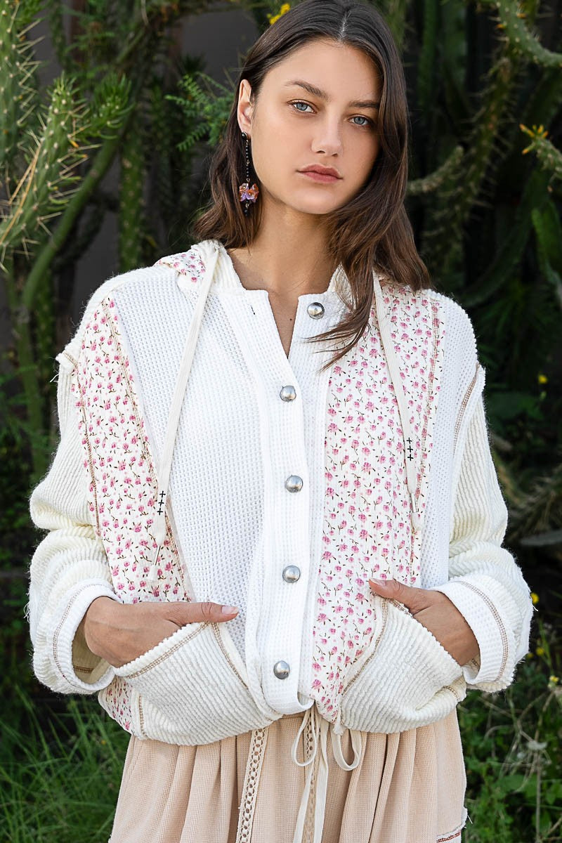 The June Jacket - FLORAL CREAM