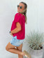 Laguna Sweater Vest - FUSHIA