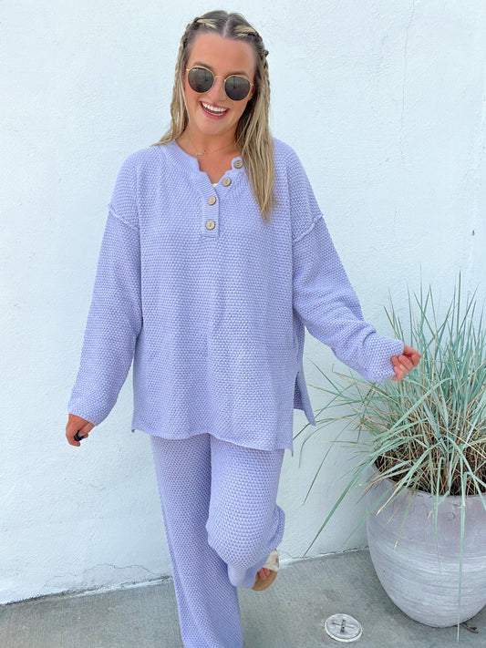 Lilac Knitted Set