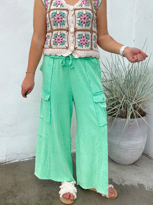 The Feeling Good Cargo Wide Leg Pants