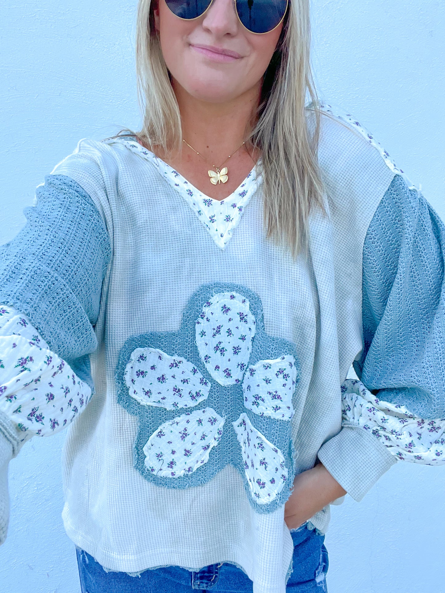 The Sage Floral Top