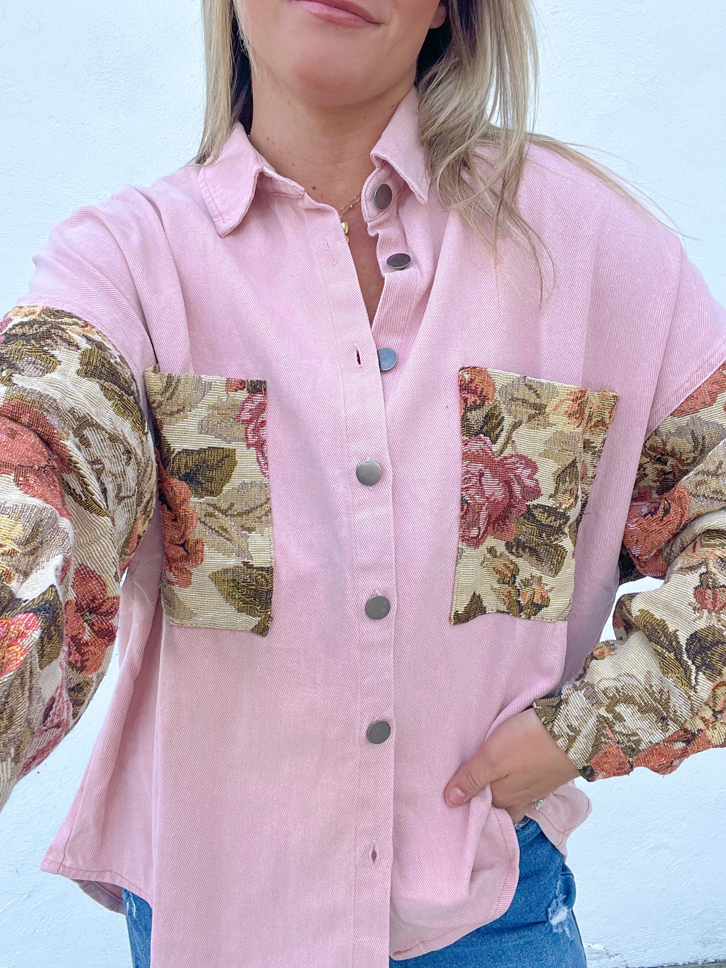 How Sweet Floral Shacket