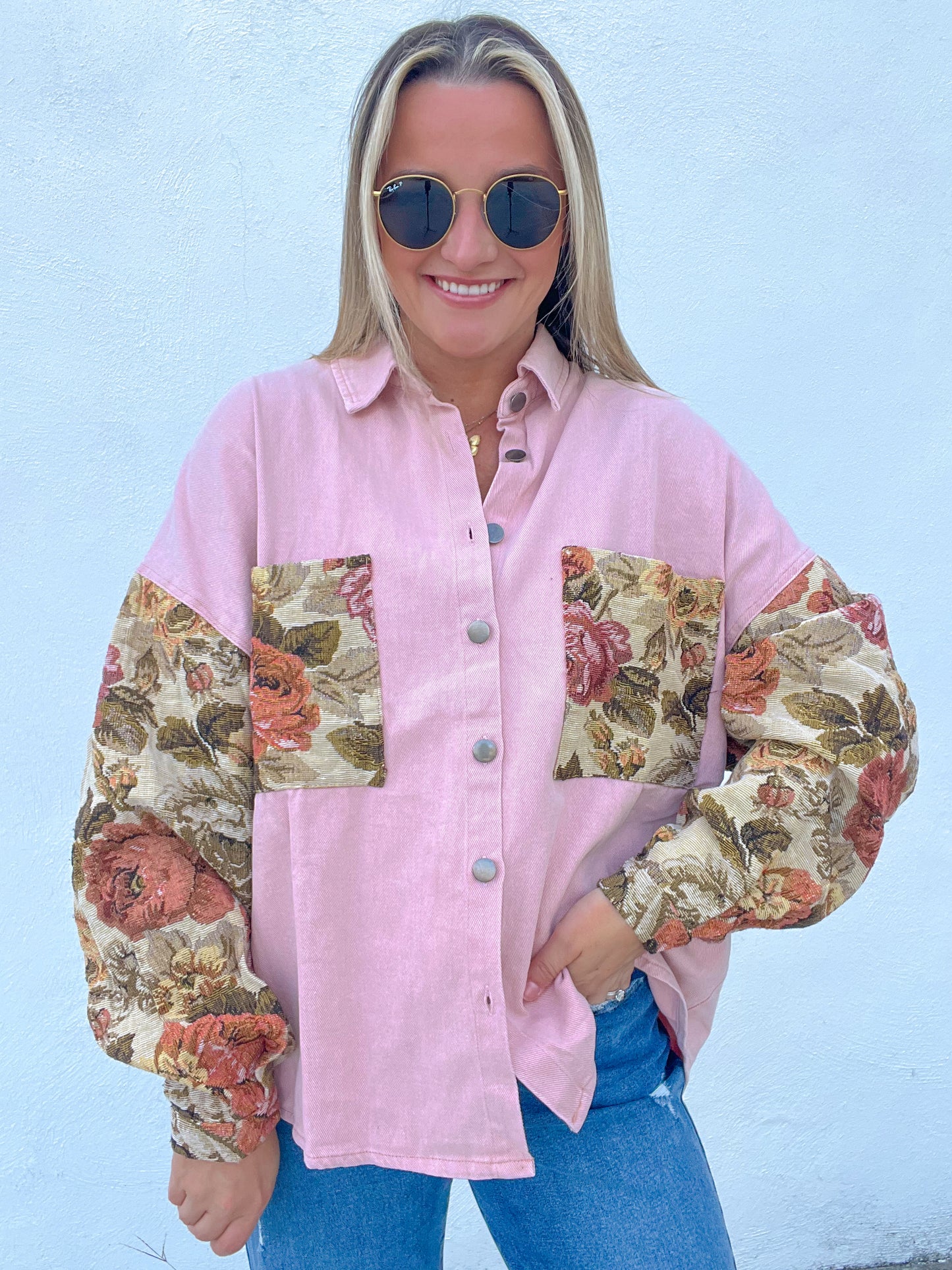 How Sweet Floral Shacket