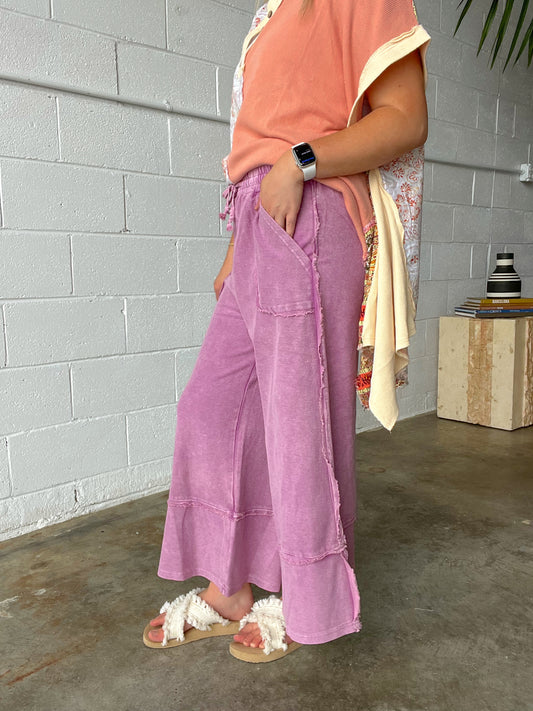 The Plum Wide Leg Pants