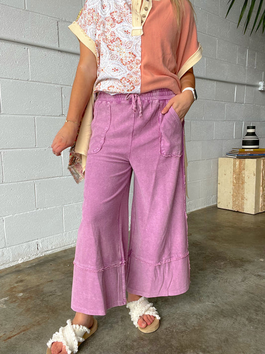 The Plum Wide Leg Pants