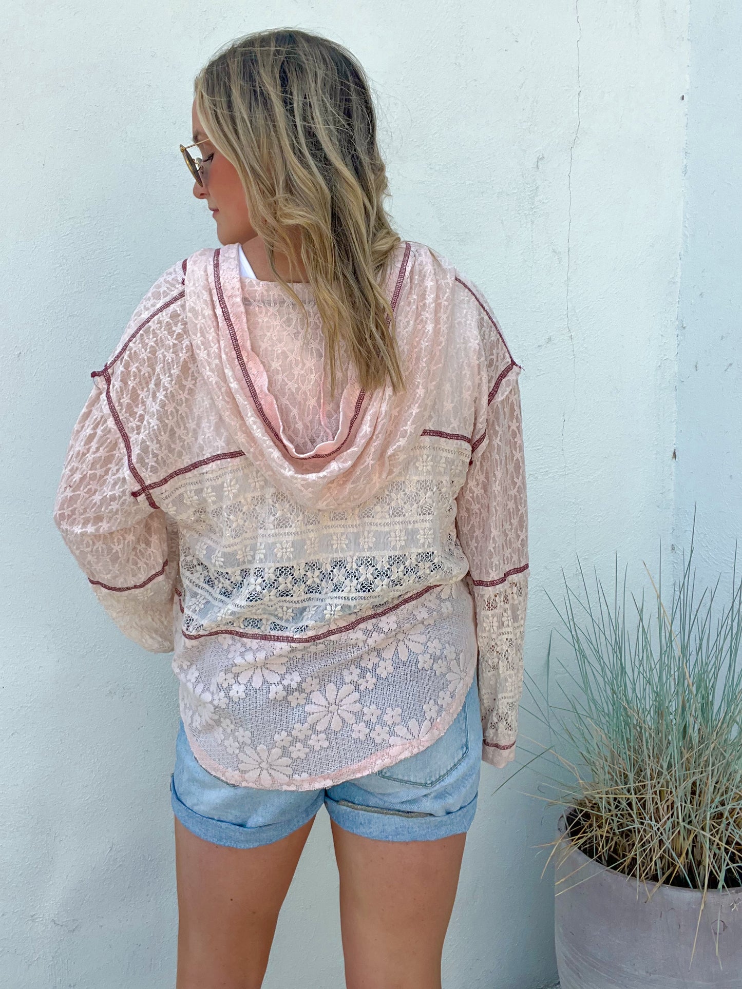 Summertime Muse Lace Sleeve Top