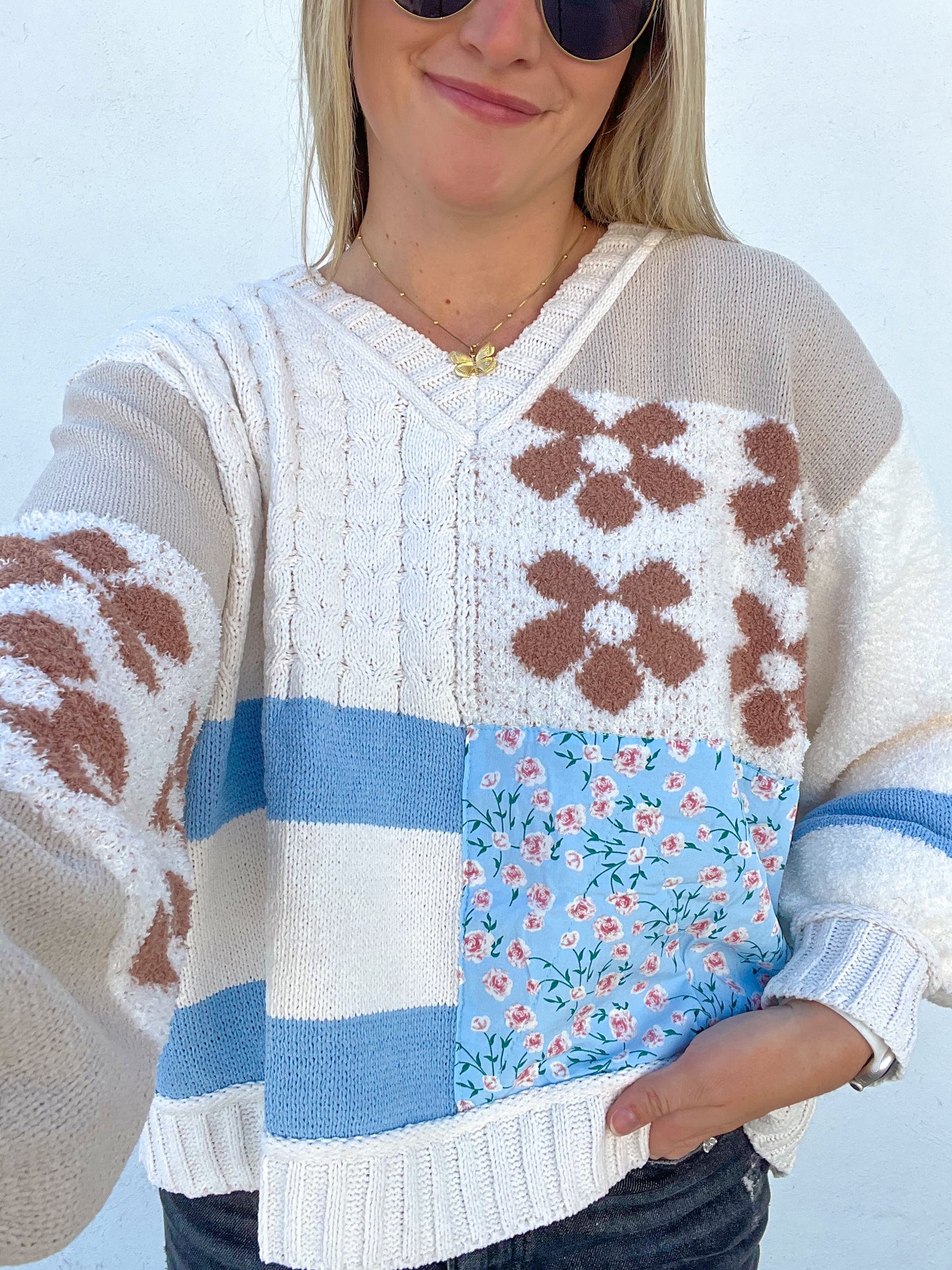 Blossom Mix Print Sweater