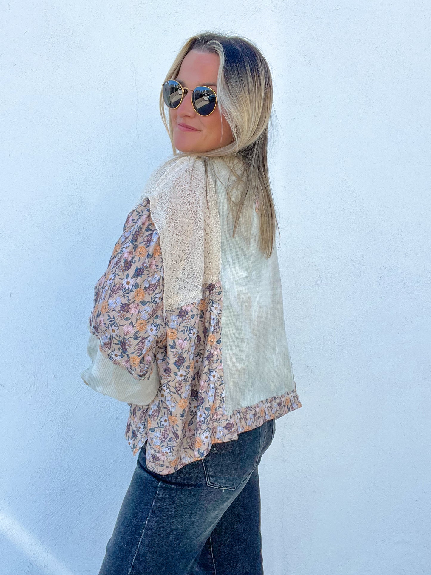 The Sage Floral Pullover