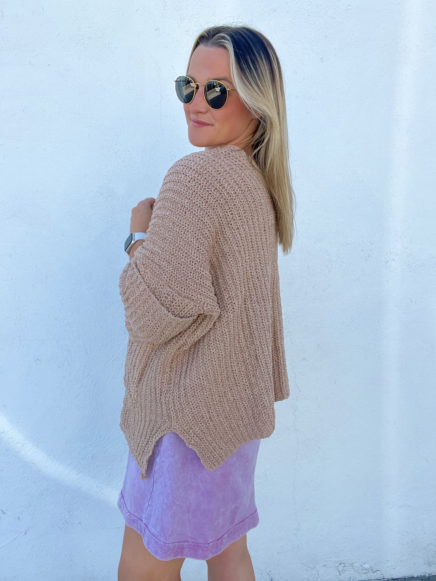 The Cozy Nights Cardigan - TAUPE