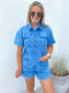 Out of The Blue Denim Romper