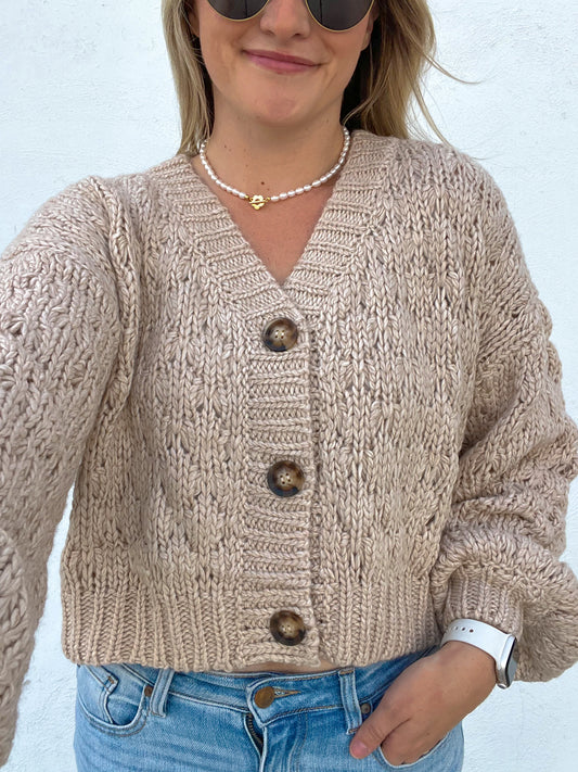 Happy Fall Chunky Knit Cardigan