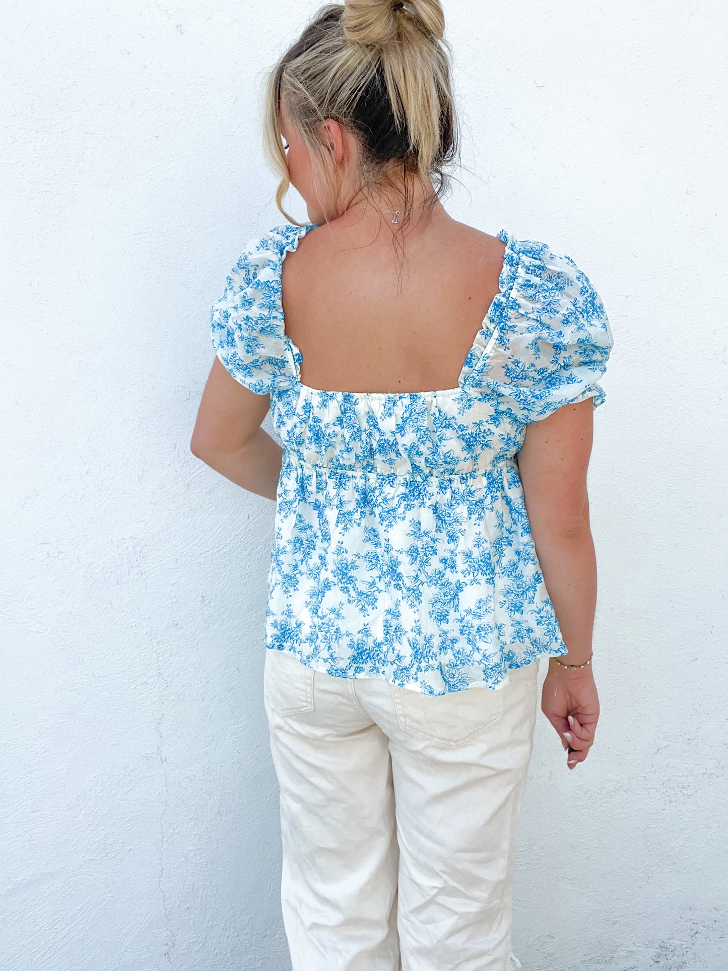 The Santorini Babydoll Top