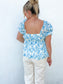 The Santorini Babydoll Top