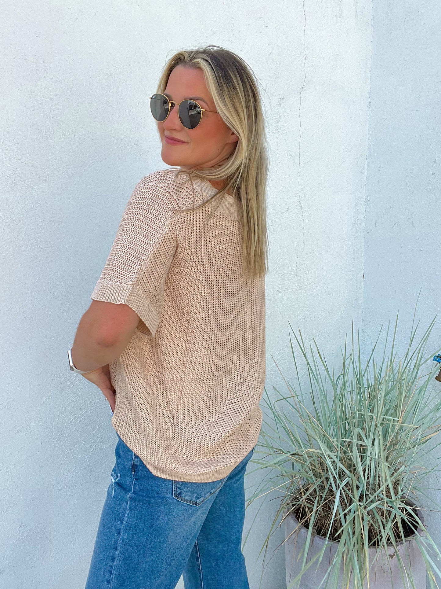 The Ainsley Knit Sweater - OATMEAL