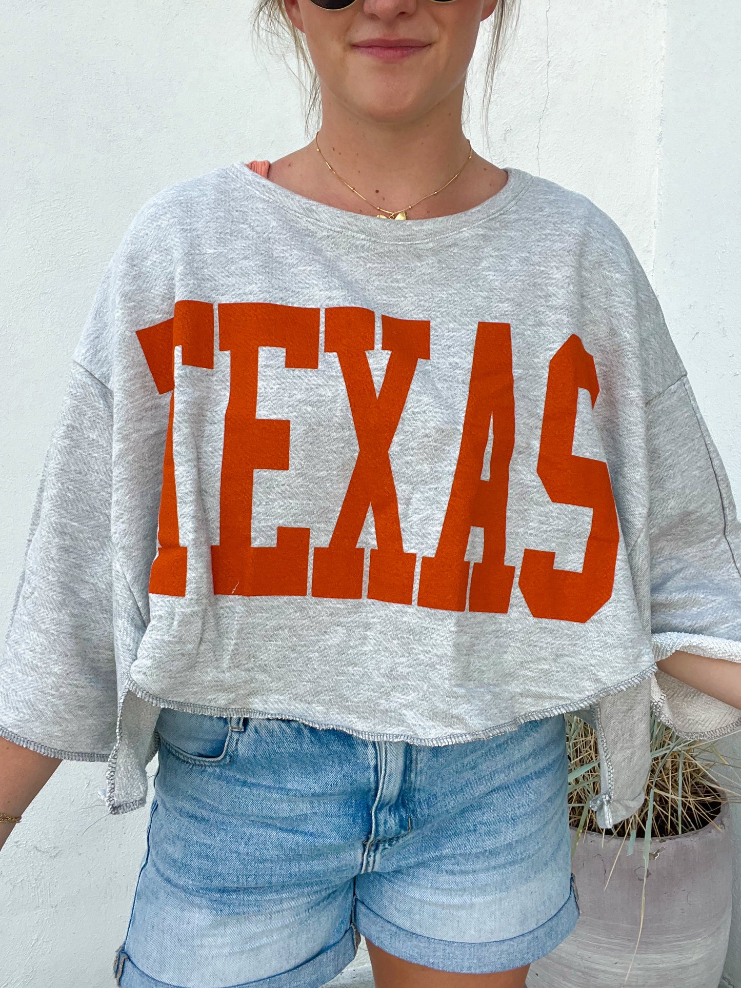 French Terry Texas Top