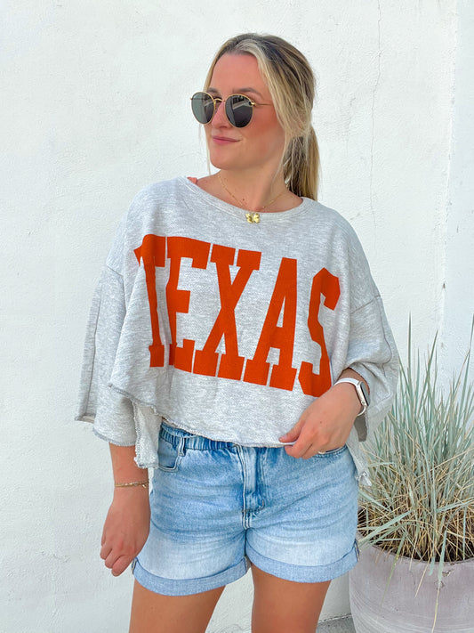 French Terry Texas Top