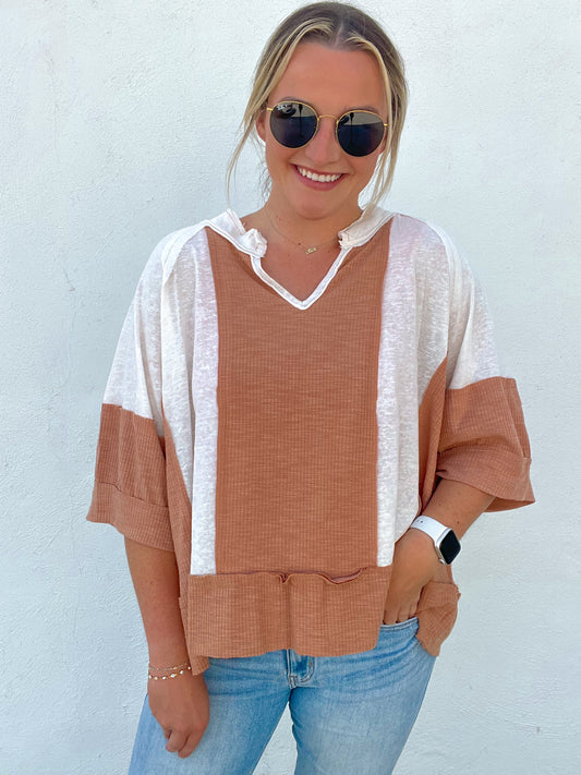 The Casual Day Top - TAUPE