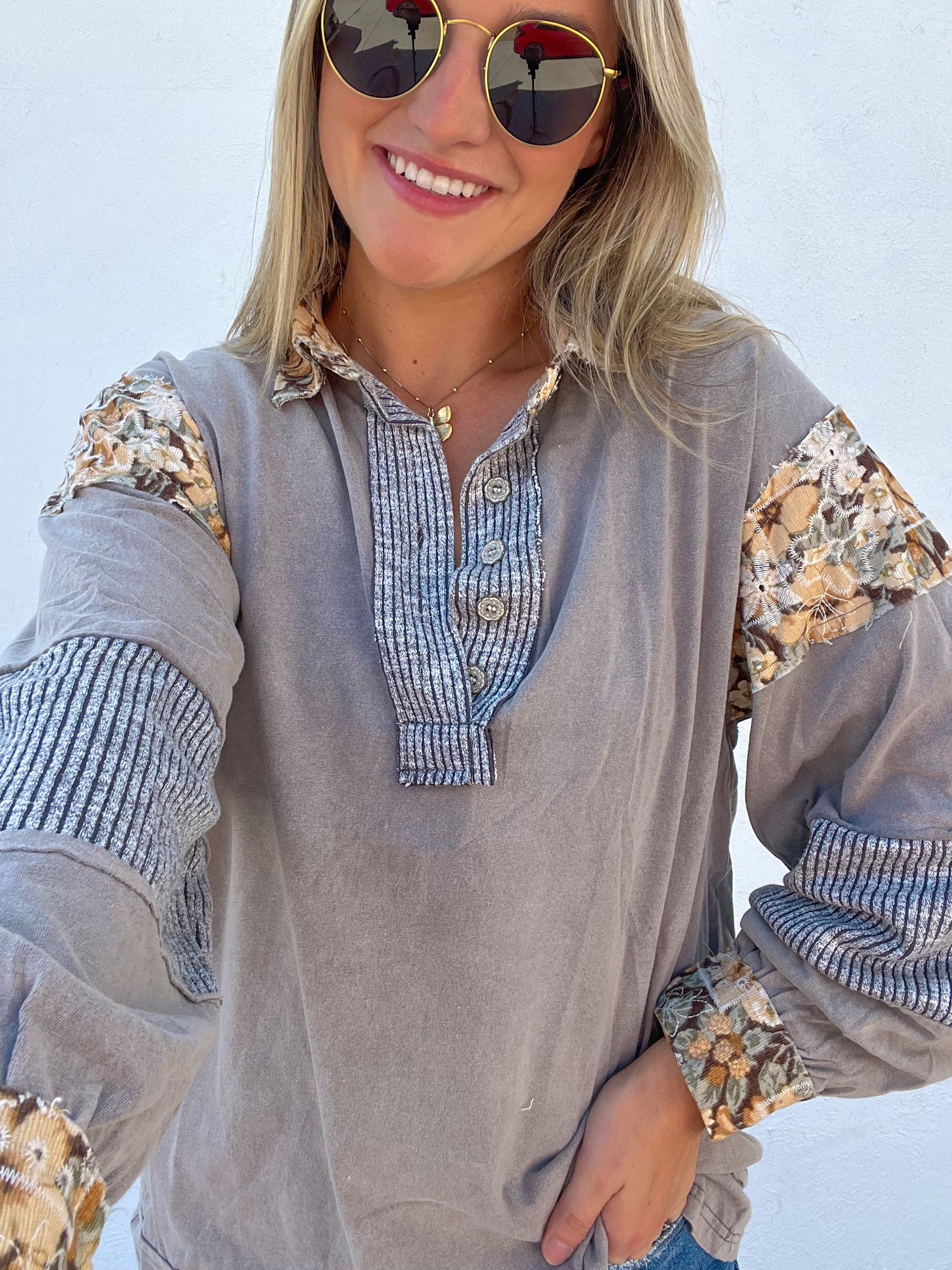 The Bella Floral Pullover