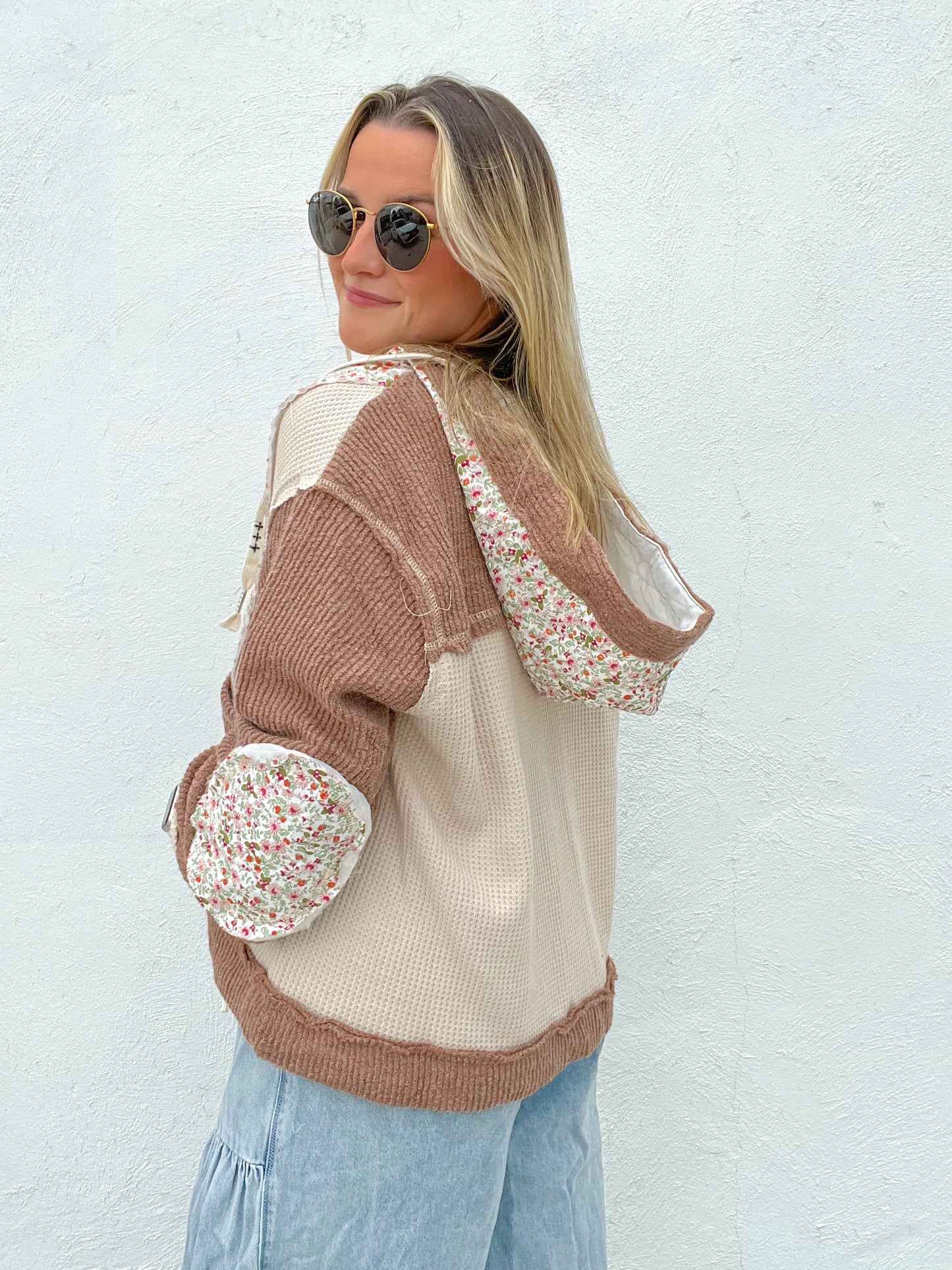 The June Jacket - FLORAL MOCHA