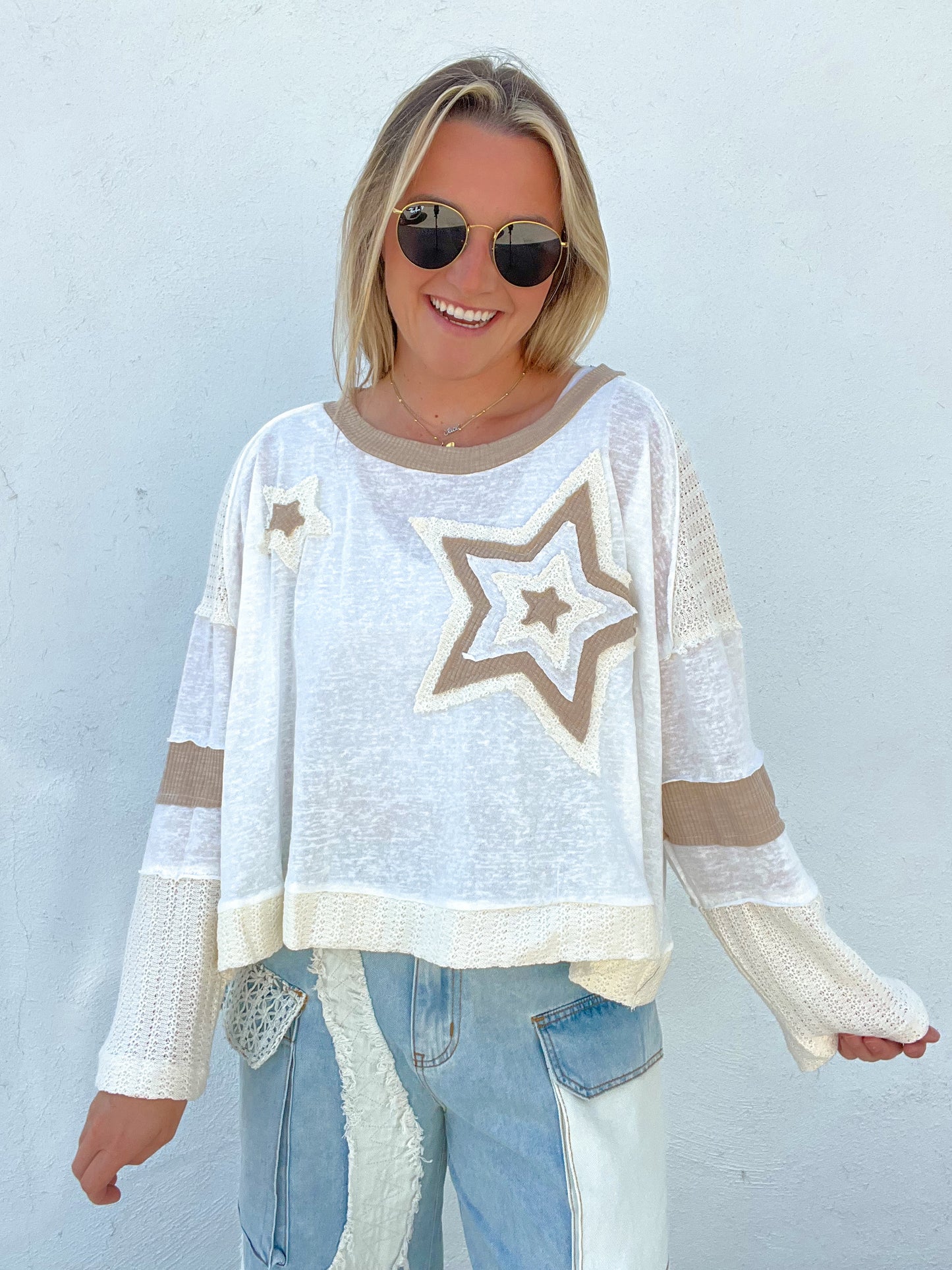 The Shooting Star Top - WHITE