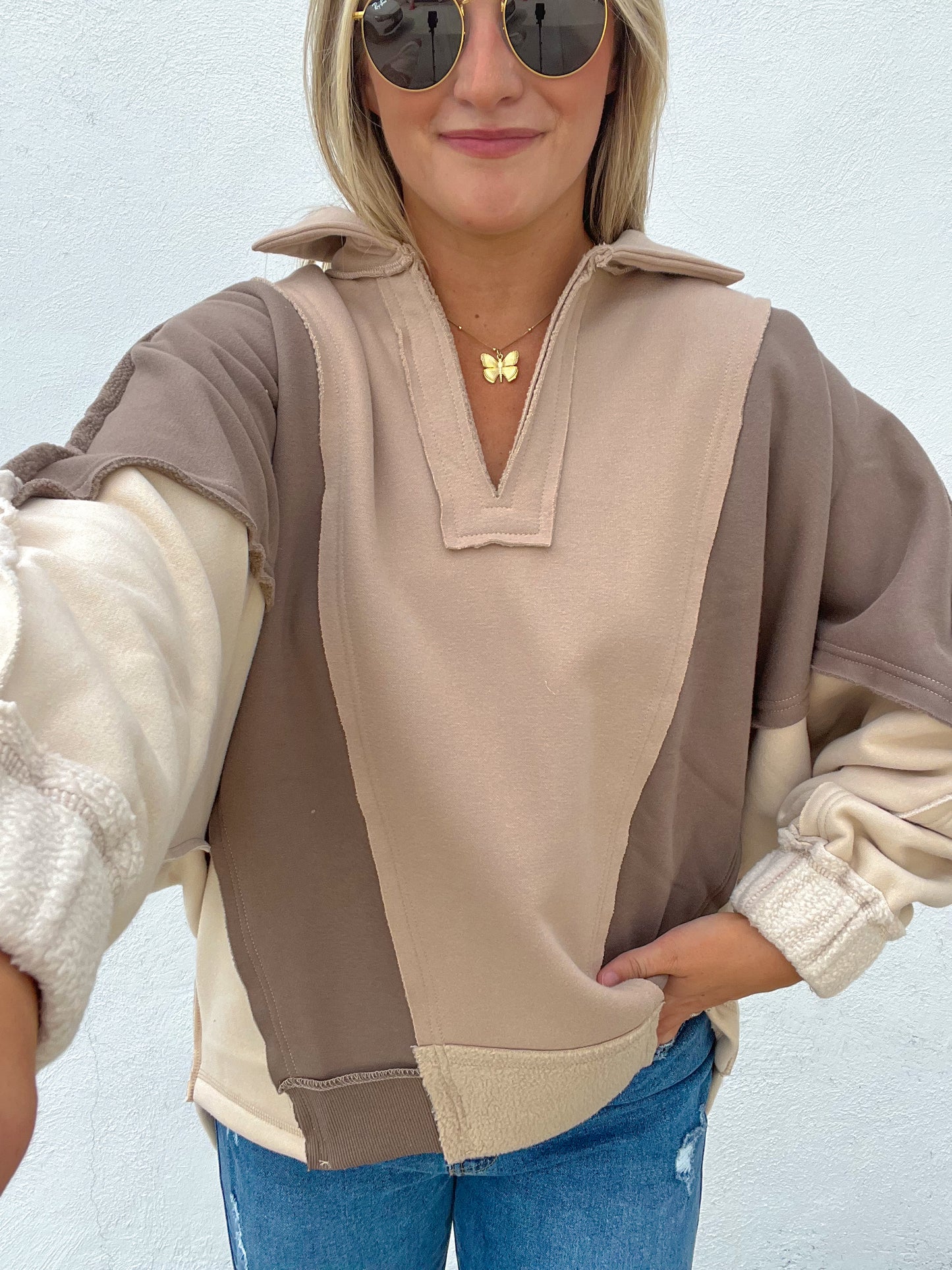 The Layla Pullover - MOCHA