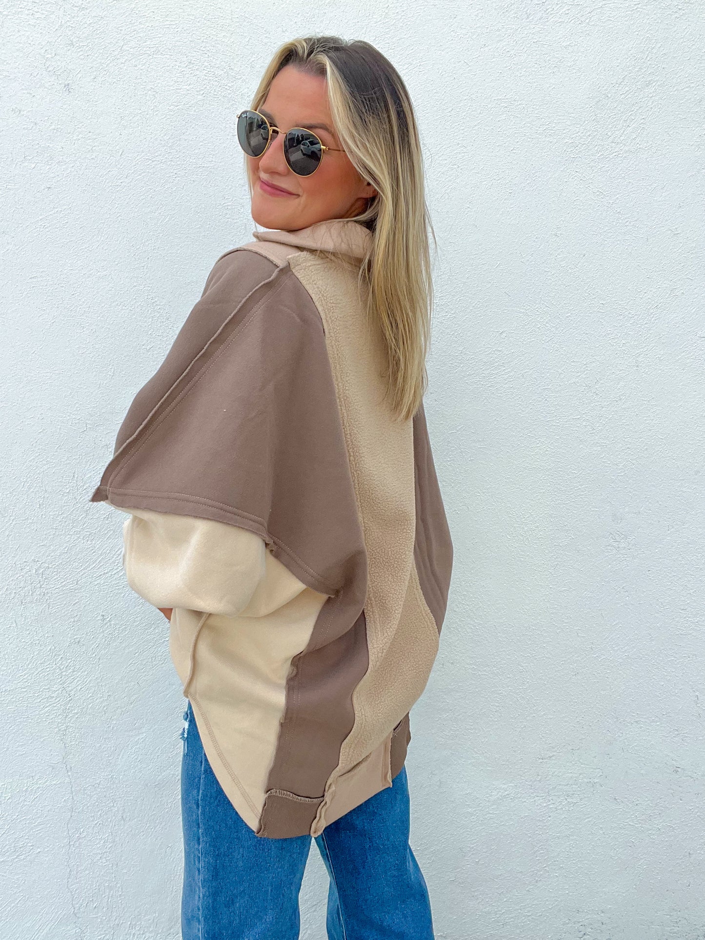 The Layla Pullover - MOCHA